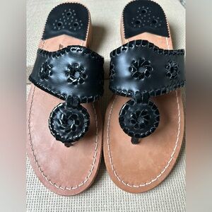 Jack Roger Black Jack Sandals in Black